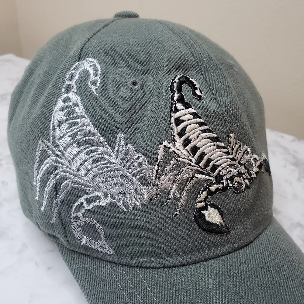 Blue Ocean Scorpion Embroidered Cap